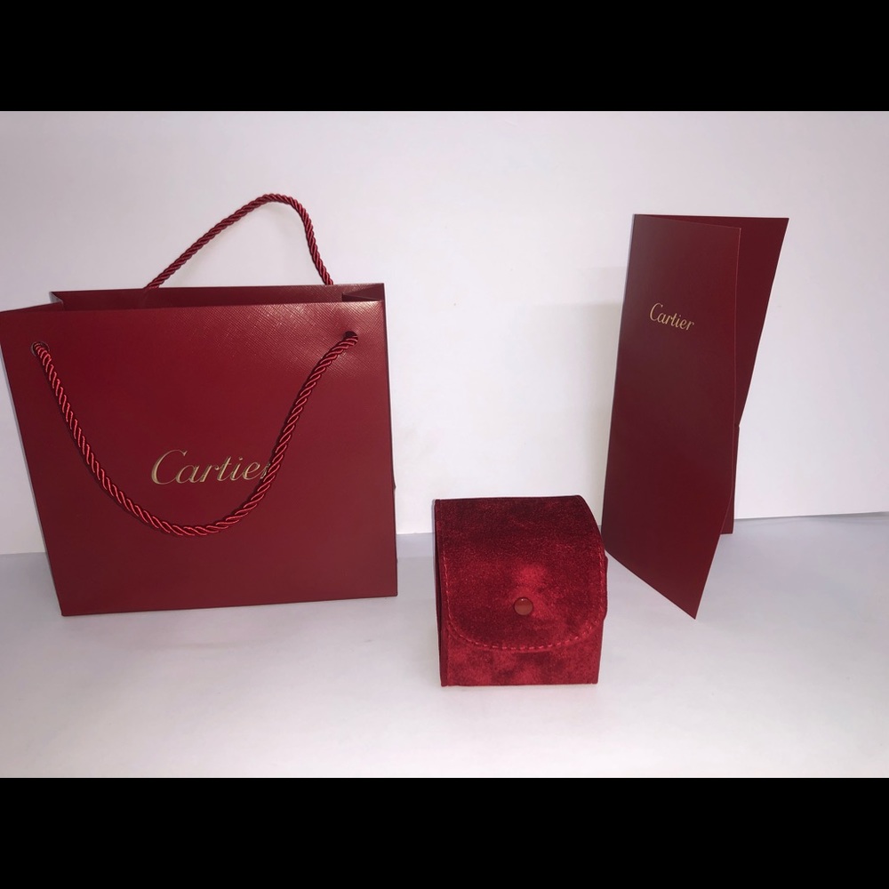 Cartier box bag and invoice folder